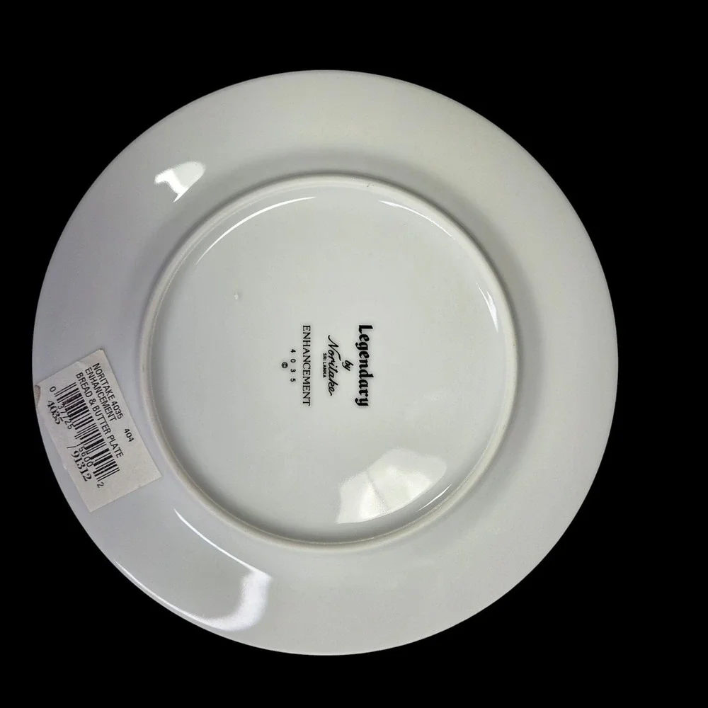 Noritake Enhancement Bread and Butter Plates Set of 3 Dinner Floral 4035 Discon